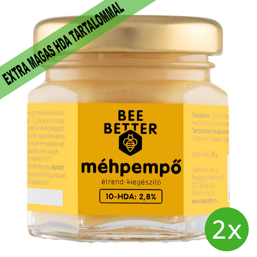 Bee Better Tiszta Méhpempő 2x50 g