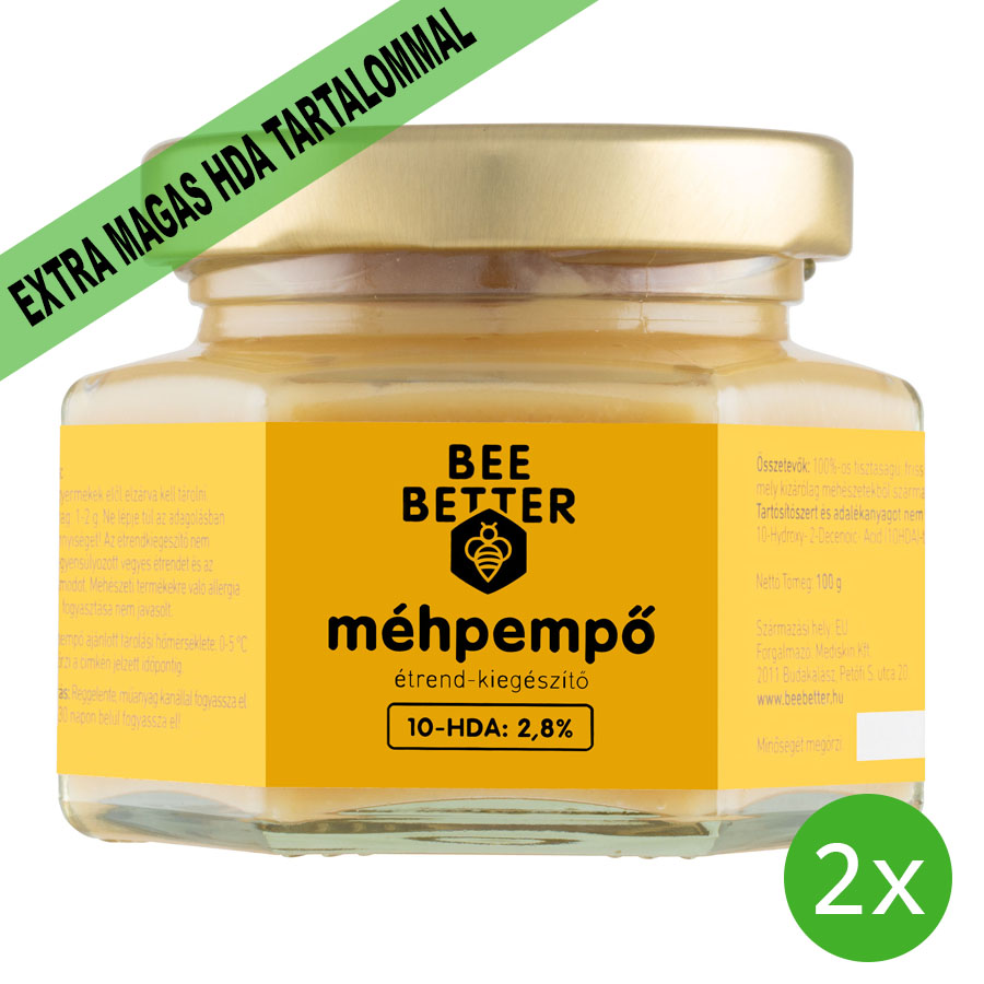Bee Better Tiszta Méhpempő 2x100 g INGYENES kiszállítással