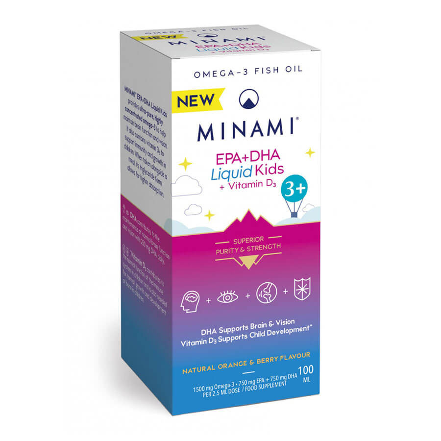 Minami Nutrition EPA+DHA Liquid Kids+VitaminD3 (Gyerekeknek) 100 ml