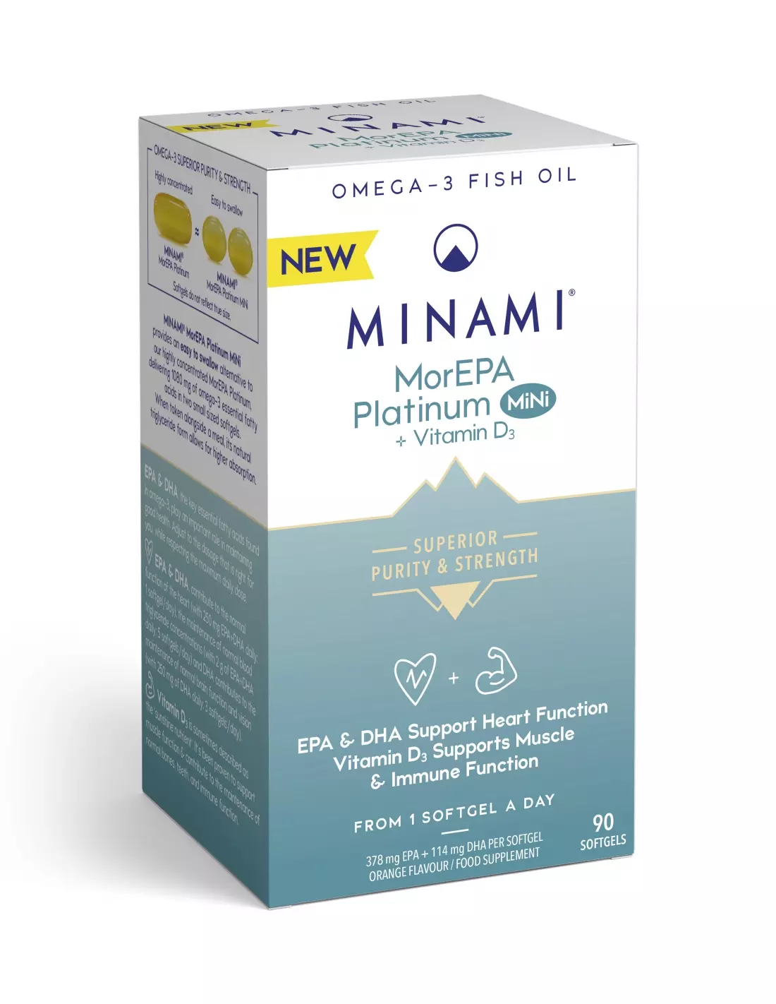 MorEPA Platinum Mini + Vitamin D3 90 db