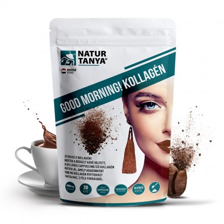 Natur Tanya Good Morning, Kollagén cappuccino - Good Morning, hal és marha kollagén peptidek, biotin, C-vitamin és cink-biszglicinát