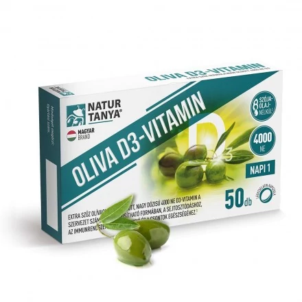 Natur Tanya Oliva D3-vitamin. 4000 NE  50 db