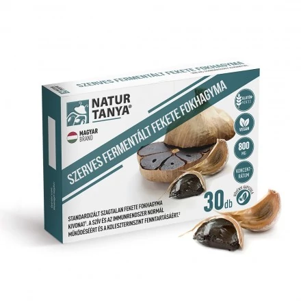 Natur Tanya Fermentált Fekete Fokhagyma - 800 mg