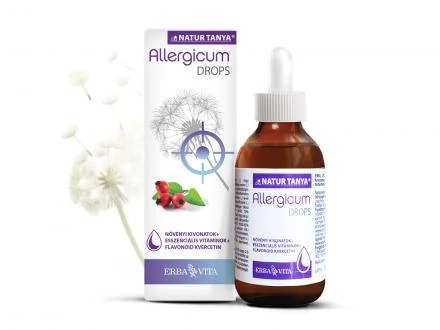 Natur Tanya ErbaVita Allergicum DROPS, allergia elleni csepp - Állati szőr, penész, atkák, pollen, házi por ellen.