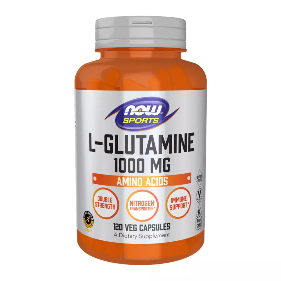 Now L-Glutamine 1000 mg - 120 Capsules
