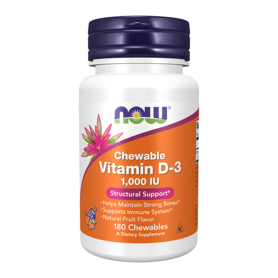 Now D-3 Vitamin 1000 IU - 180 Chewables