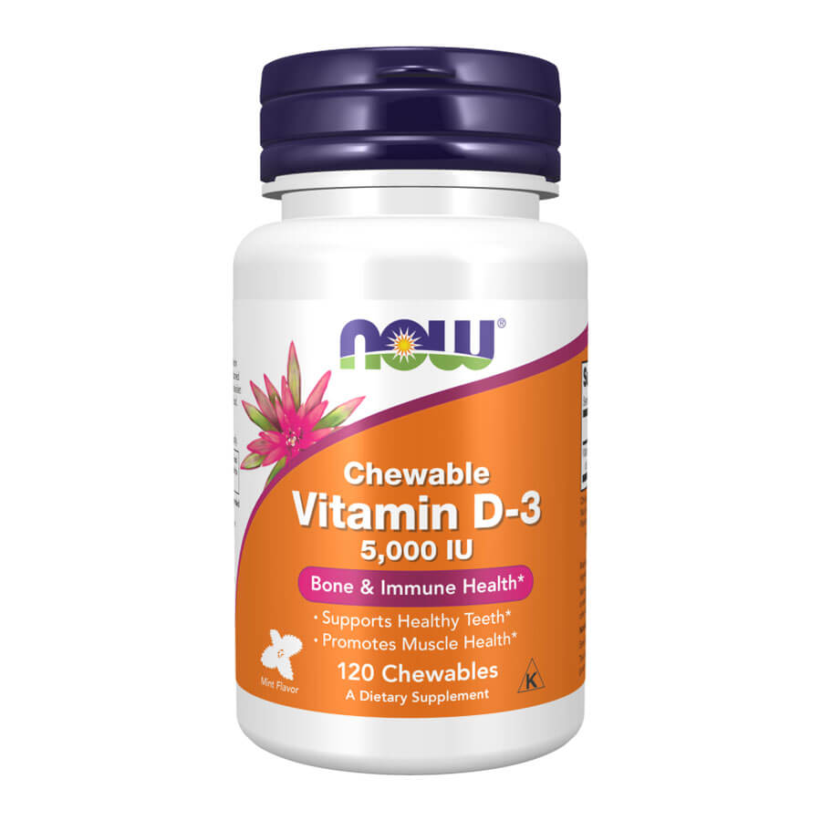 Now D-3 Vitamin 5000 IU - 120 Chewables
