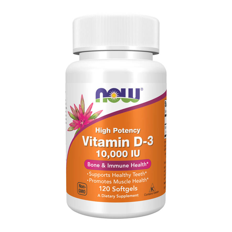Now D-3 Vitamin 10000 IU - 120 Softgels