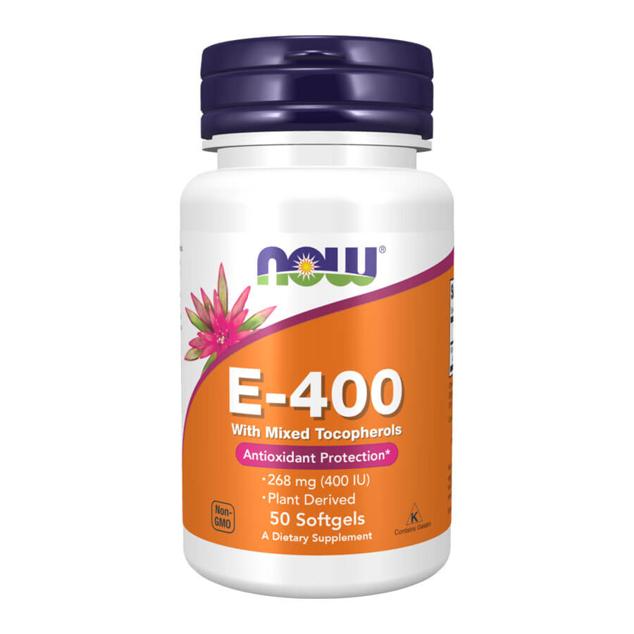 Now E-400 with Mixed Tocopherols - 50 Softgels