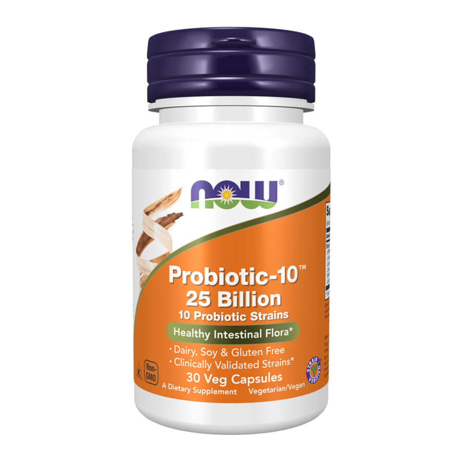 Now Probiotic-10 25 Billion - 30 Veg Capsules