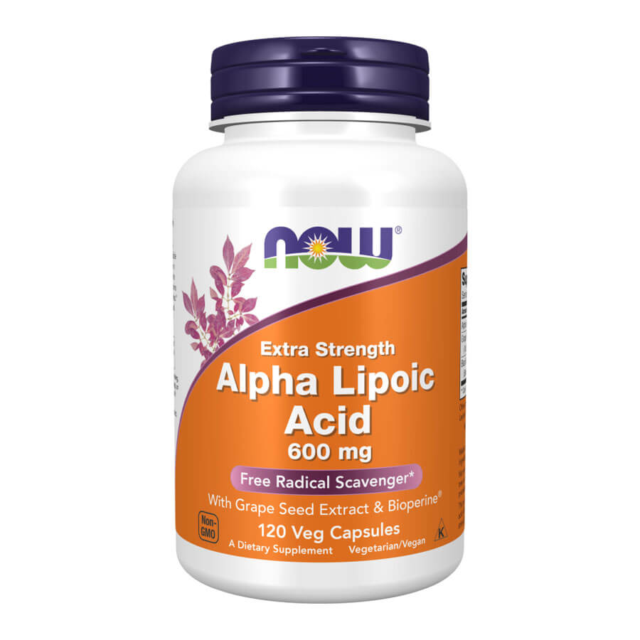 Now Alpha Lipoic Acid 600 mg - 120 Veg Capsules