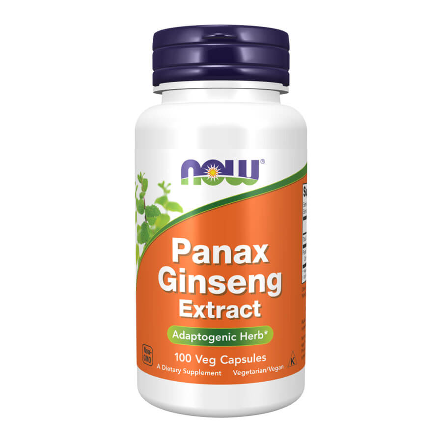 Now Panax Ginseng 500 mg - 100 Veg Capsules