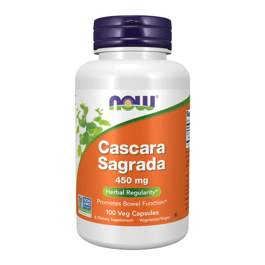 Now Cascara Sagrada 450 mg - 100 Veg Capsules