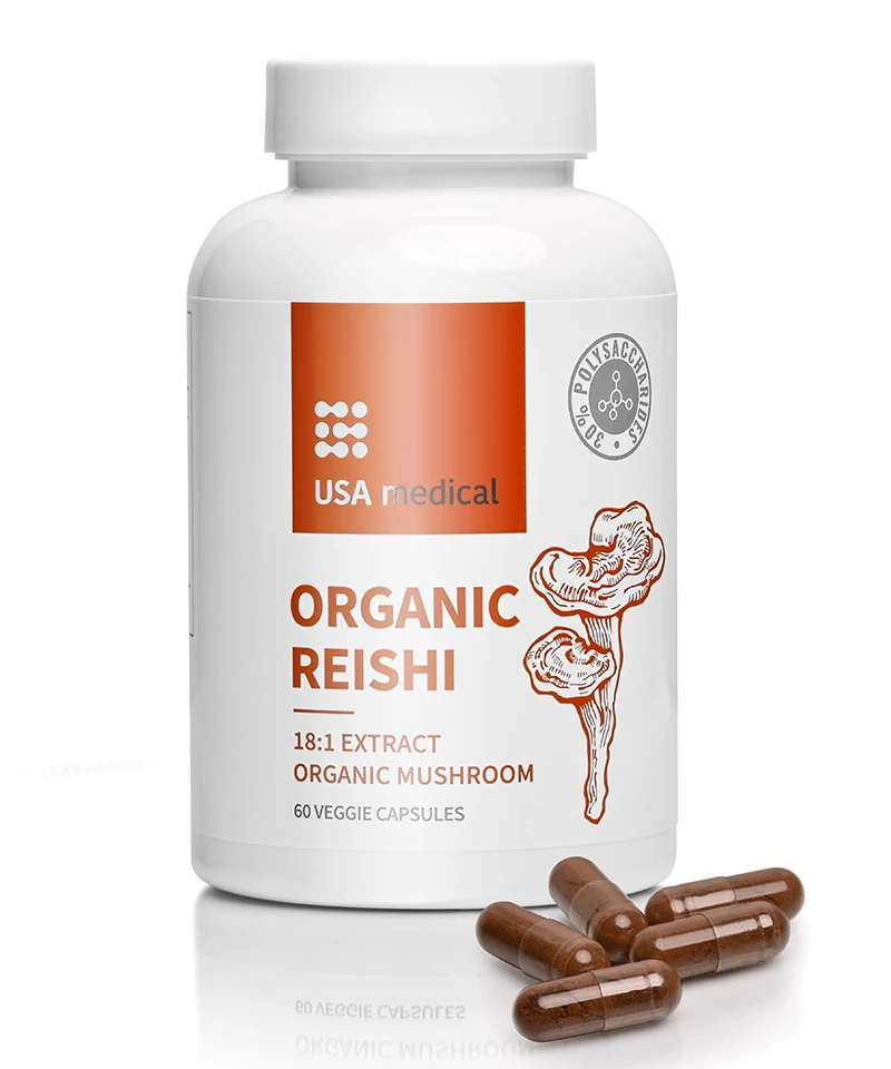 USA medical organic reishi gomba kivonat kapszula 60 db